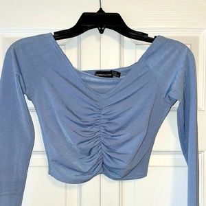 Pretty Little Thing Blue Going Out Top